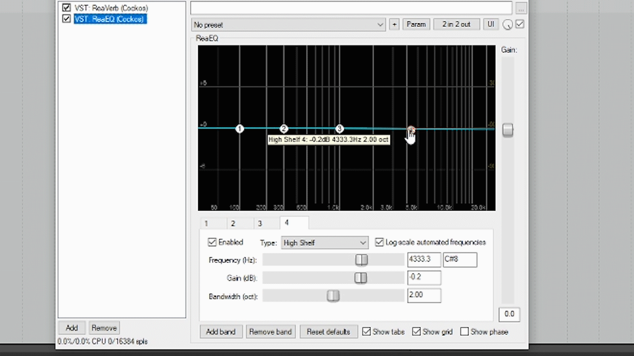 ReaEQ Audio Effect