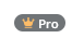 Icon has an image of a gold crown the the word Pro