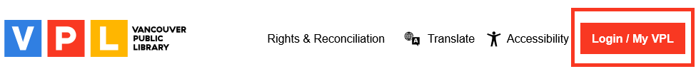 Image of vpl.ca Login Button