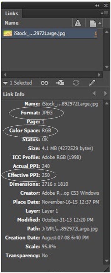 InDesign, screenshot