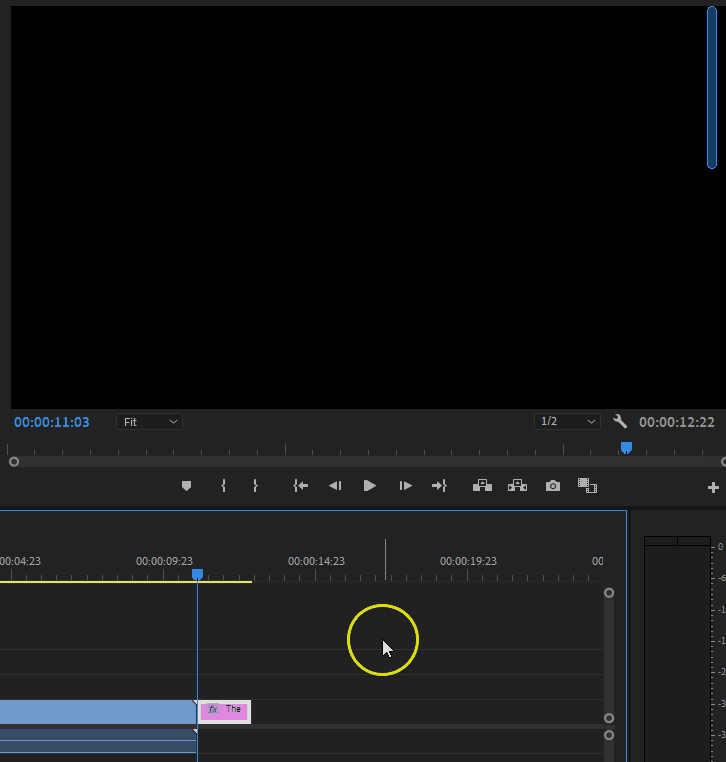 Adjusting title speed in Adobe Premiere Pro