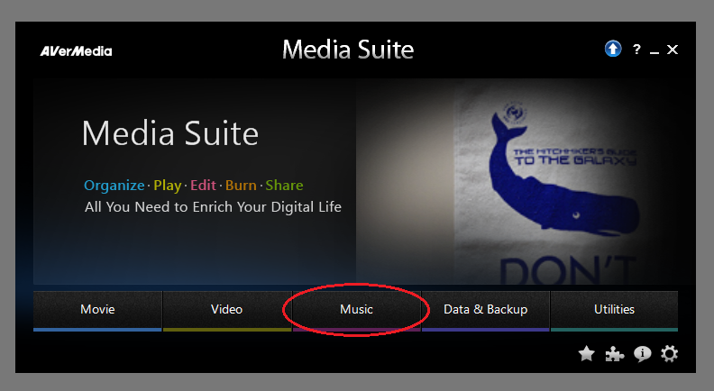 A screenshot of the AverMedia Media Suite