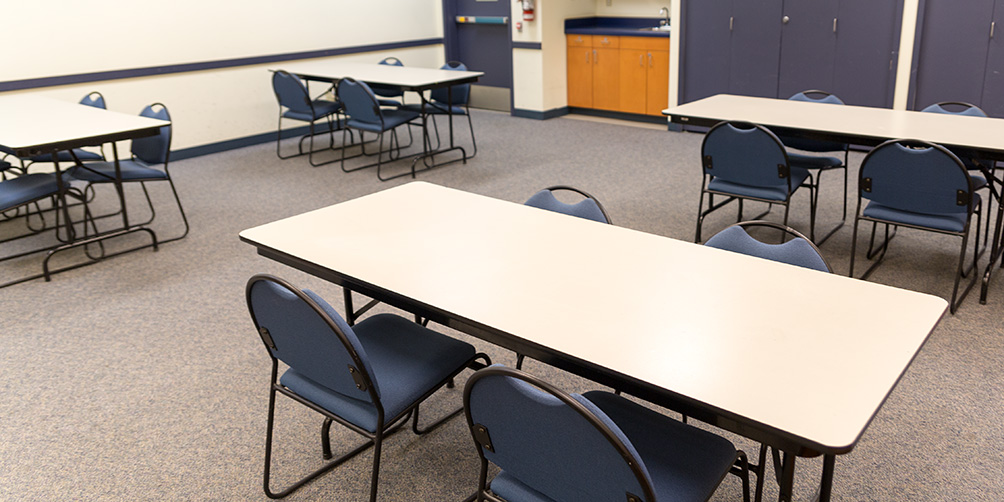 An empty branch meeting room