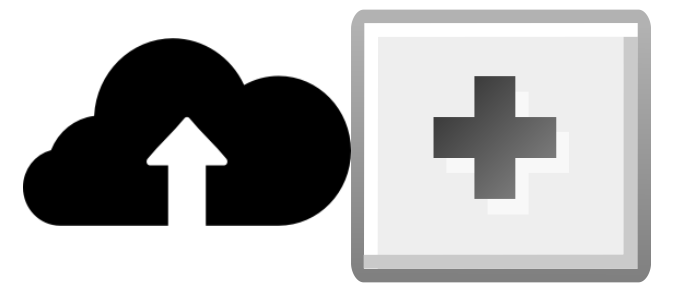 a screenshot of the cloud storage "Upload" and "Add" buttons 