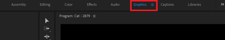Essential Graphics Panel in Adobe Premiere Pro