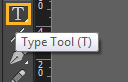 a screenshot of the 'Type' tool in InDesign