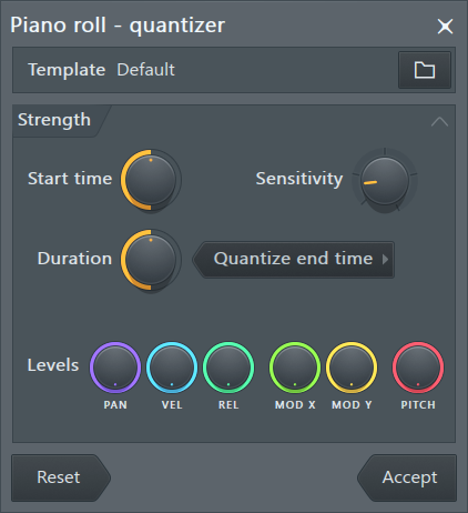 Quantize in Piano Roll