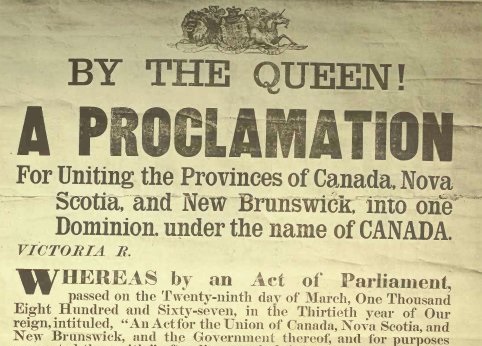 Proclamation of Canadian Confederation