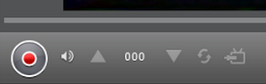The 'record' button in CyberLink