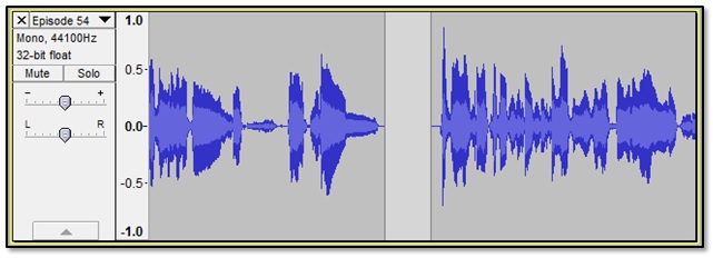 a screenshot of the 'Time Shift Tool' in Audacity