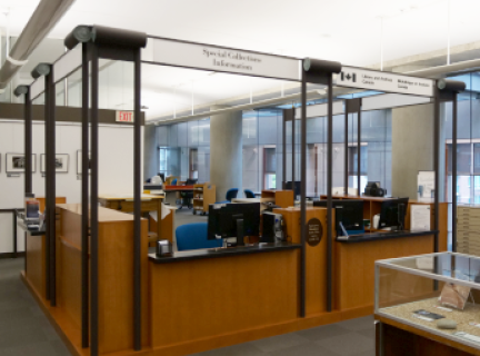 Special Collections service desk area