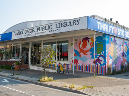 Exterior shot of the Marpole Branch