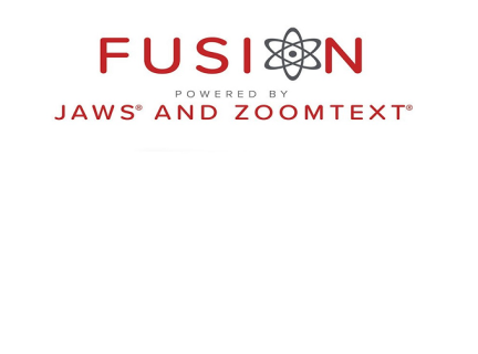 Fusion, Jaws & ZoomText accessibility software logo