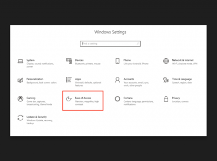 Windows 10 Accessibility Features icon