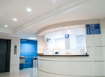 white concrete counter stand