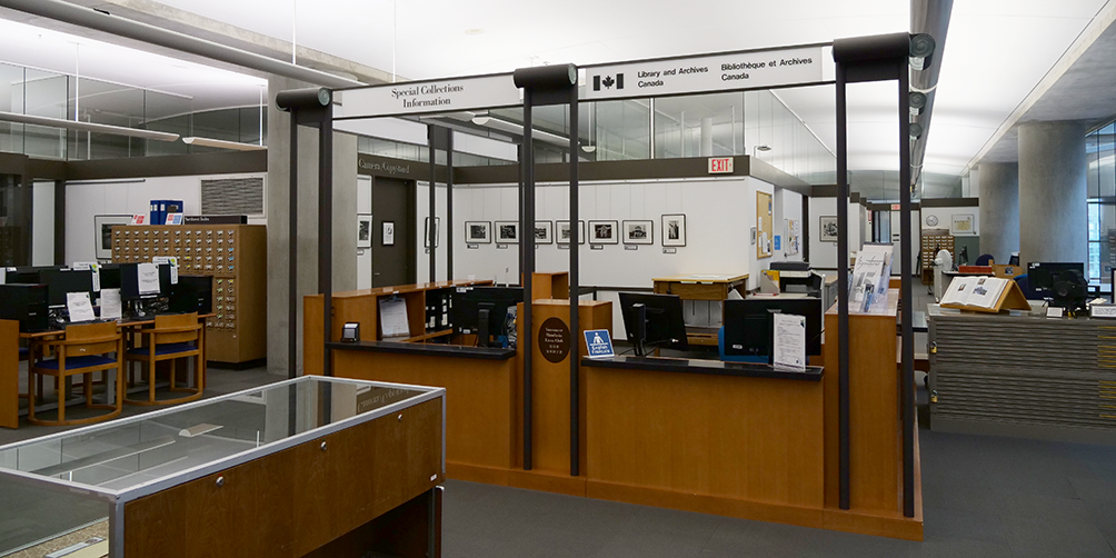 Special Collections and Library and Archives Canada service desks